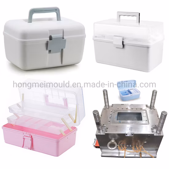 Piezas de plástico Herramientas Caja de recepción transparente Molde de inyección de plástico